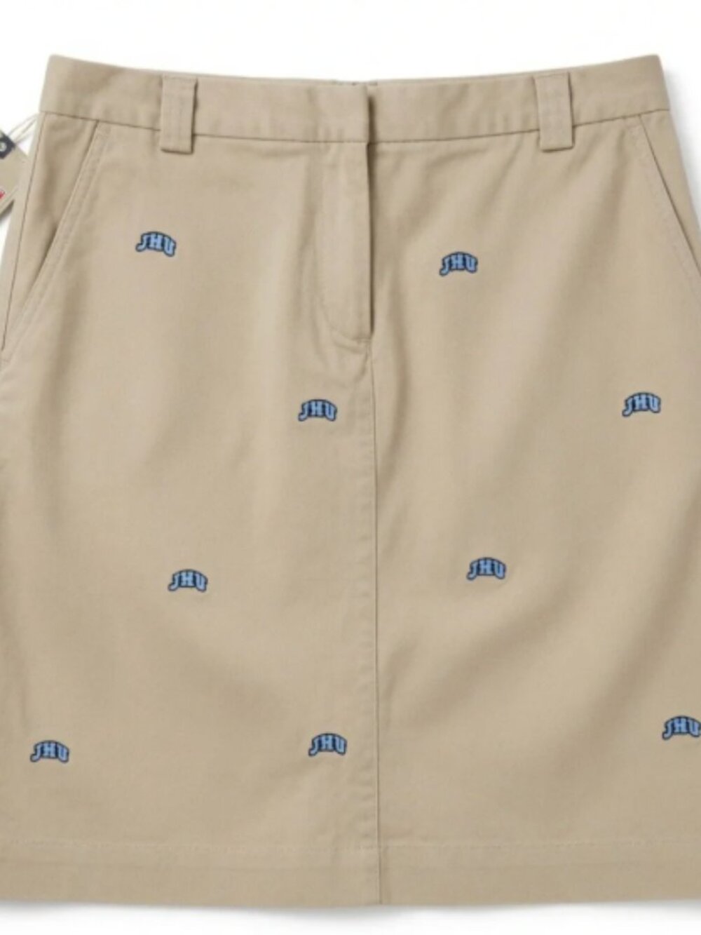 NWT John Hopkins University JHU Colony Sportswear Chino JHU Skirt Sz10 Blue Jays